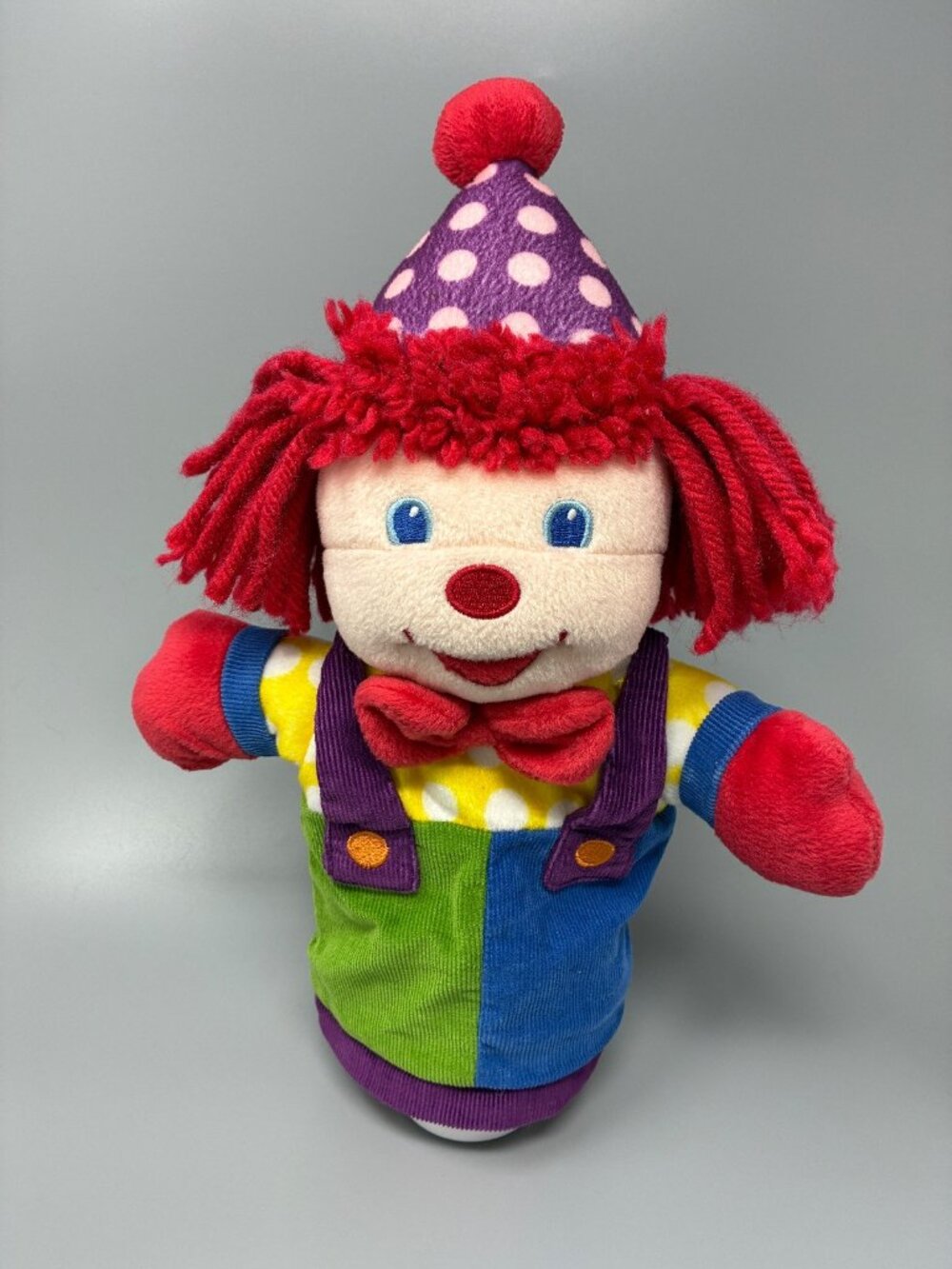 Gymboree Play & Music Musical Clown Plush Toy Colorful Learning Toddler Vintage